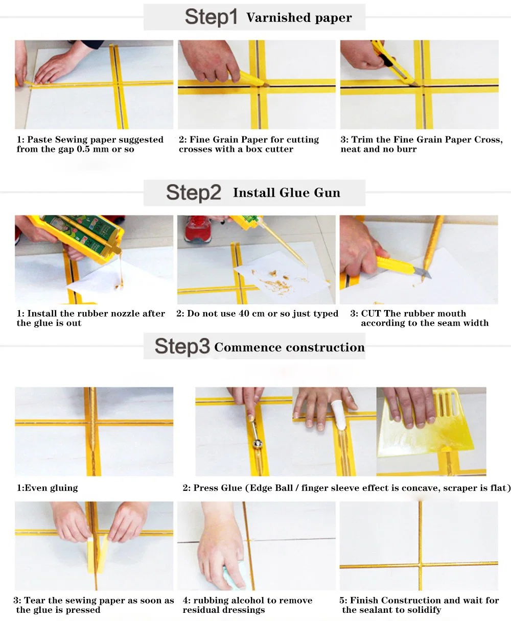 Factory Direct Ab Water Resistant Epoxy Resin Home Gap Filling Ceramic Tile Sealer